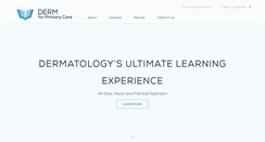 Desktop Screenshot of dermforprimarycare.com